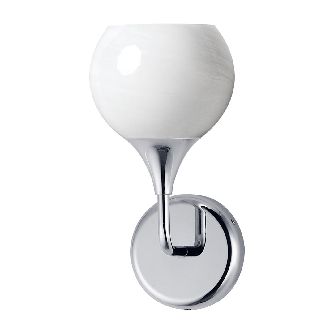 Neve 1-Light Wall Scone by Studio M Lighting in Polished Chrome