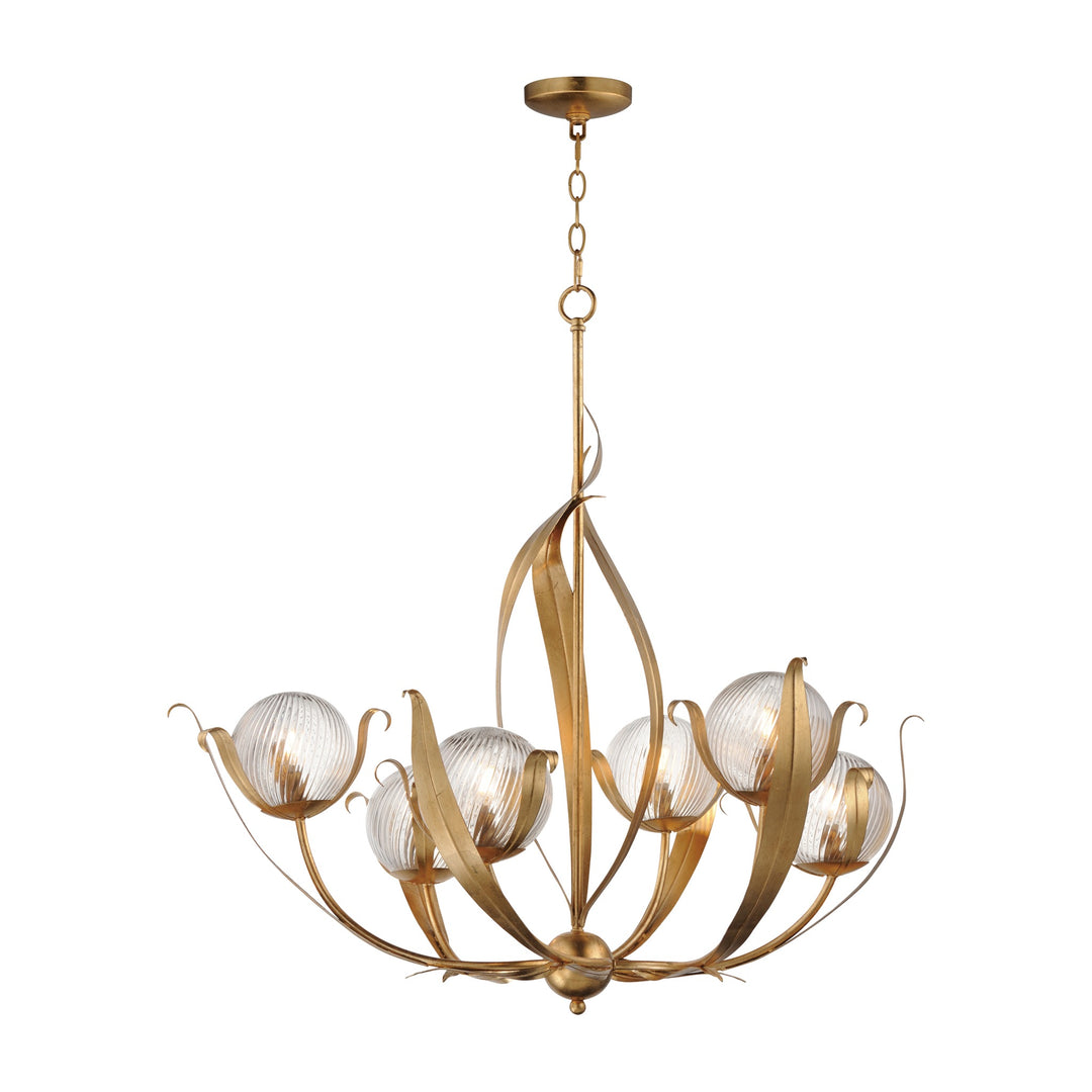 Firenze Flush Mount by Studio M Lighting in Gold Leaf