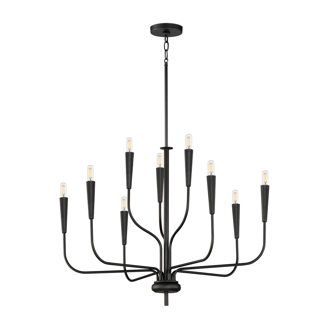 Vela 9-Light Chandelier by Studio M Lighting in Black
