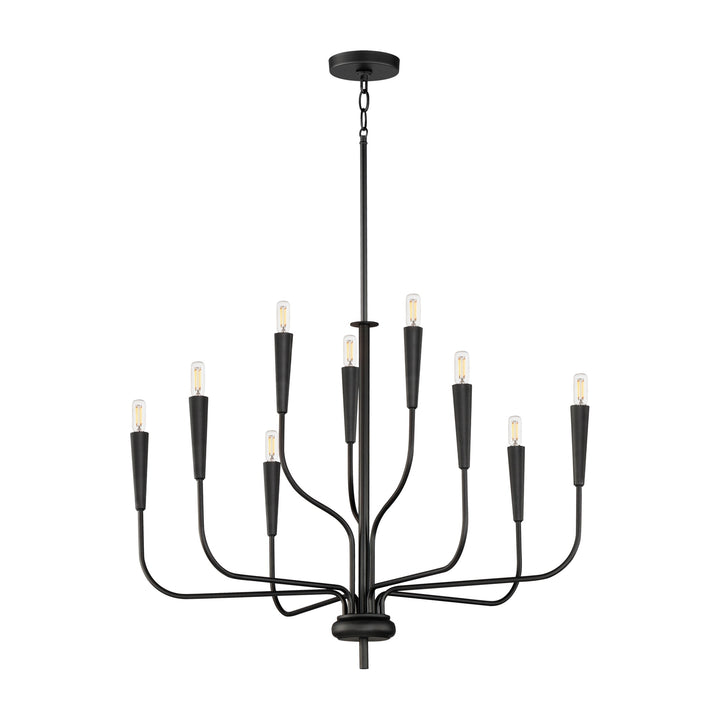 Vela 9-Light Chandelier by Studio M Lighting in Black