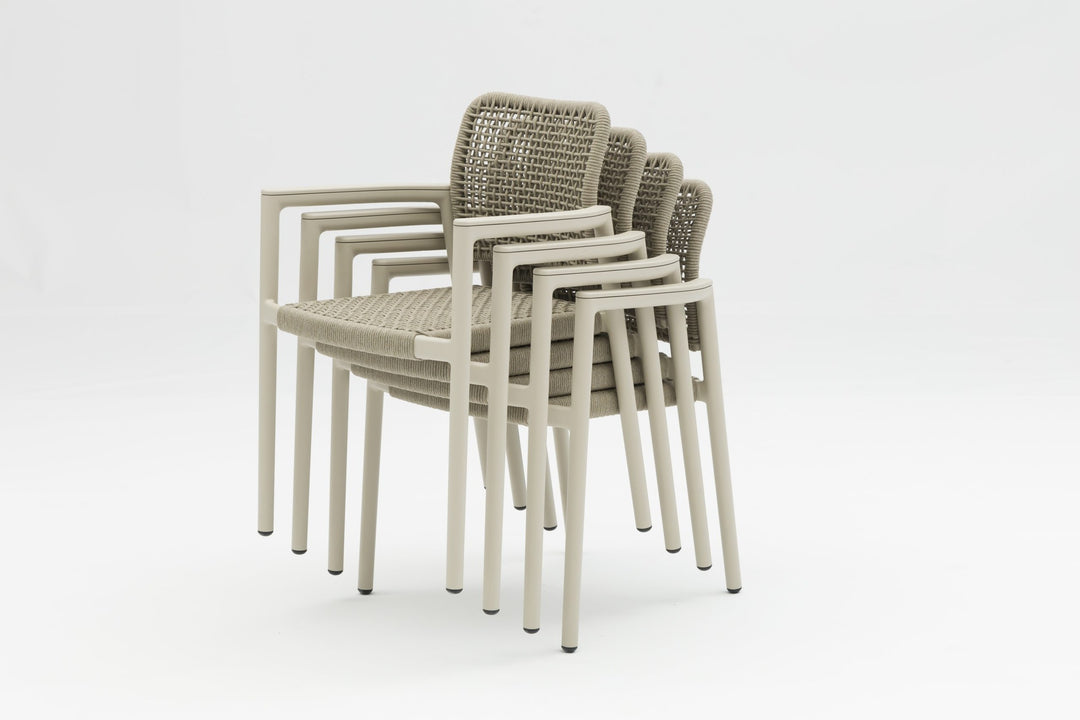 Tolo Dining Armchair - Mocha by Whiteline Modern Living – lifestyle
