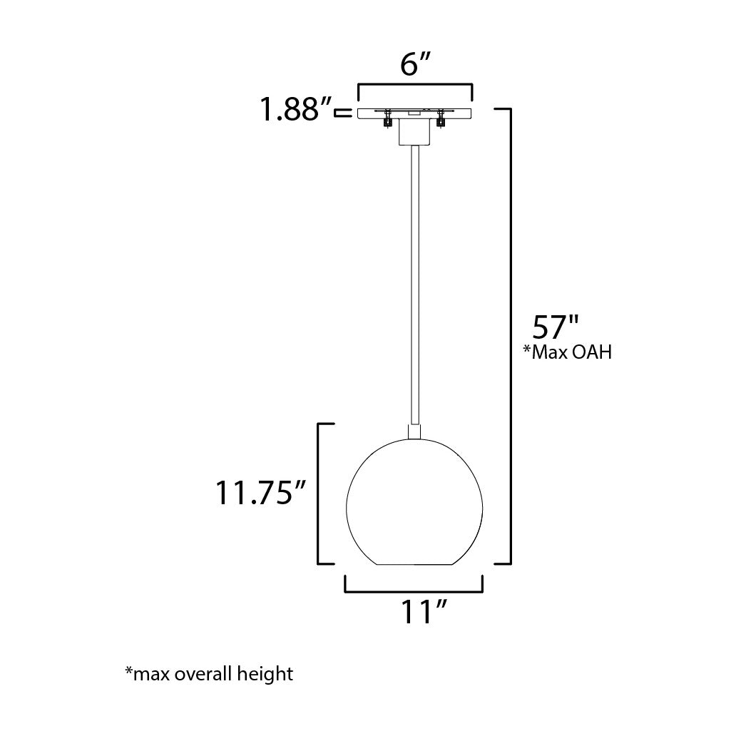 Nucleus 12 LED Pendant by Studio M Lighting – line drawing