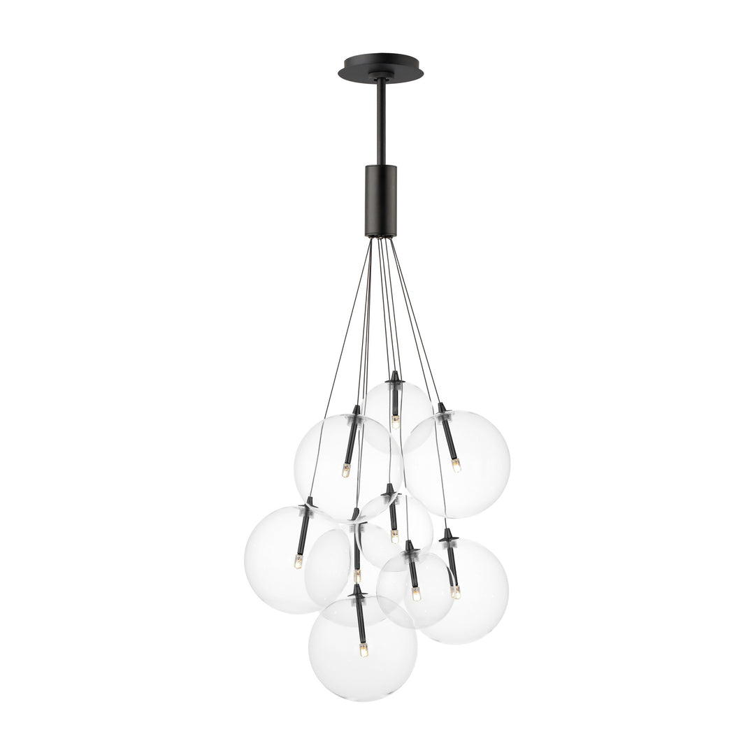 Burst 9-Light LED Pendant by Studio M Lighting in Black