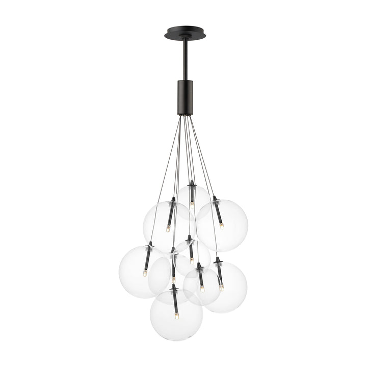 Burst 9-Light LED Pendant by Studio M Lighting in Black