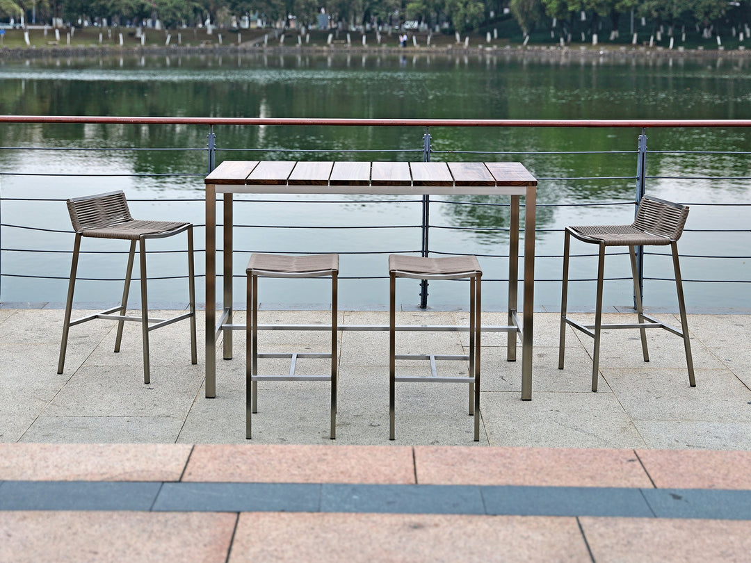Stone Outdoor Bar Table by Whiteline Modern Living – lifestyle