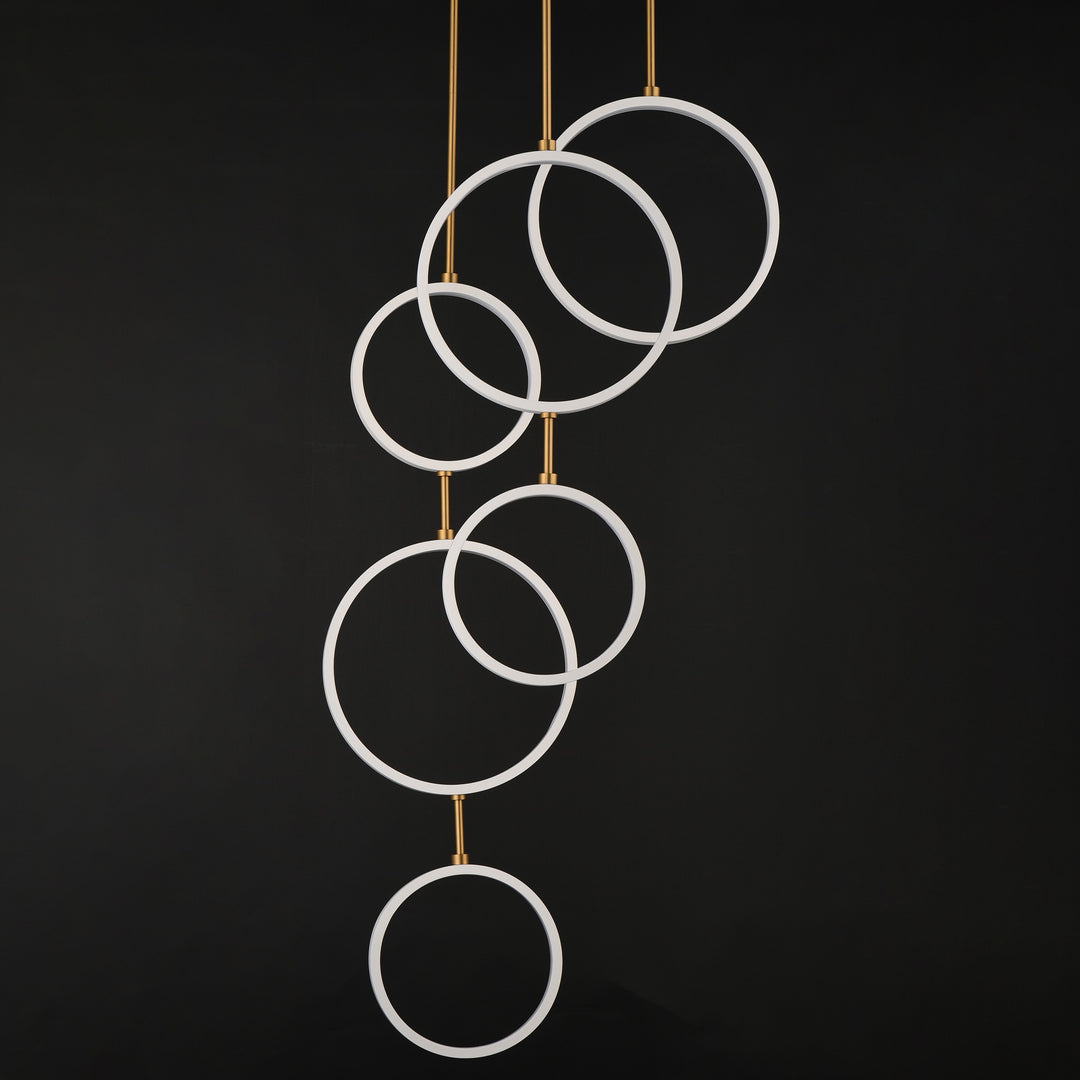 Hoopla 6-Light LED Pendant 254325 by Studio M Lighting – lifestyle