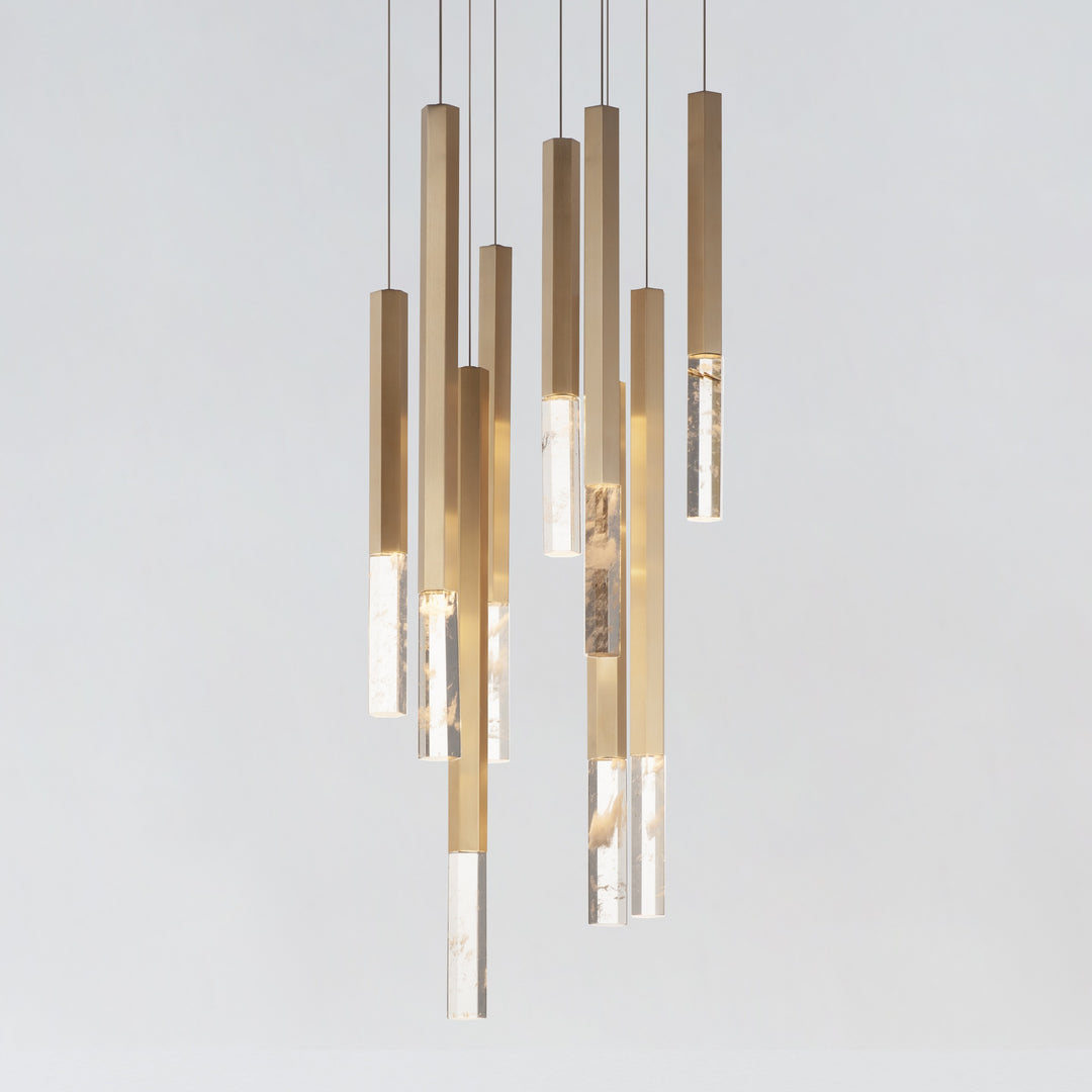 Diaphane LED 9-Light Pendant by Studio M Lighting – lifestyle