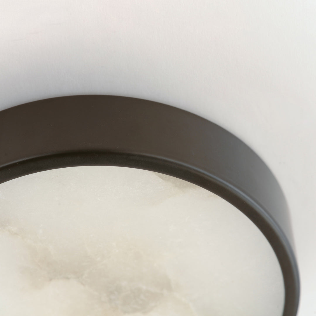 Slab 5.5 LED Alabaster Flush Mount by Studio M Lighting – lifestyle