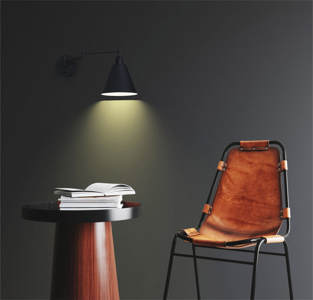 Library Wall Sconce Horizontal Swing Arm by Studio M Lighting – lifestyle