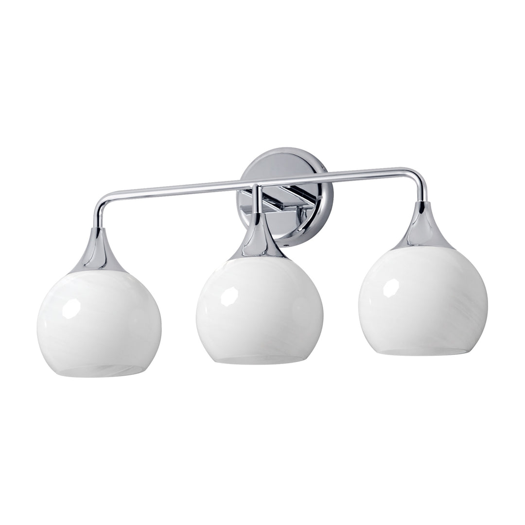 Neve 3-Light Bath Vanity by Studio M Lighting in Polished Chrome