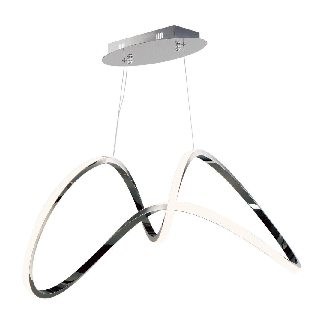 Perpetual LED Pendant by Studio M Lighting in Black Chrome