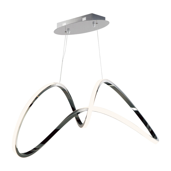 Perpetual LED Pendant by Studio M Lighting in Black Chrome