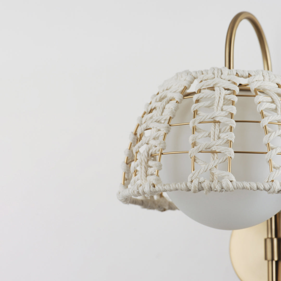 Macrame 1-Light Wall Sconce by Studio M Lighting – lifestyle