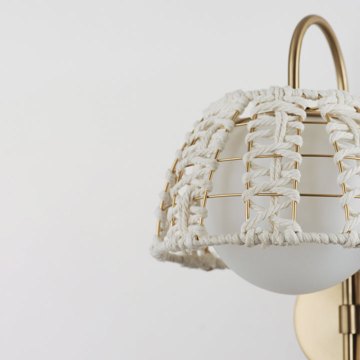 Macrame 1-Light Wall Sconce by Studio M Lighting – lifestyle