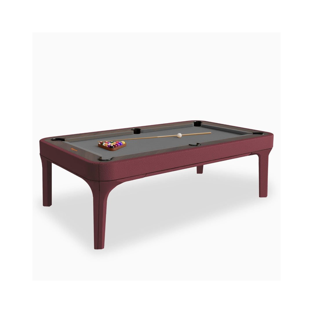Luca Leather Modern Slate Pool Table