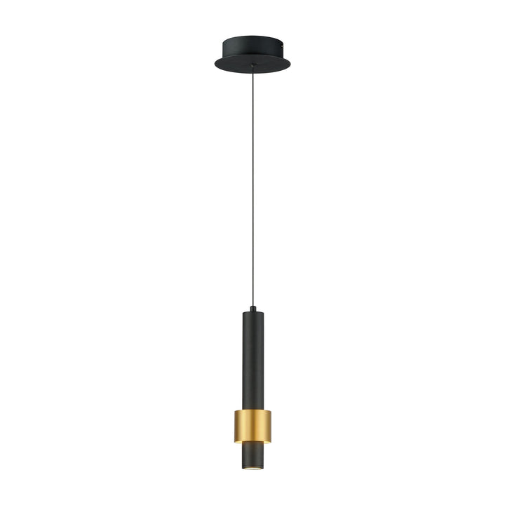 Reveal 1-Light LED Pendant by Studio M Lighting in Black / Gold