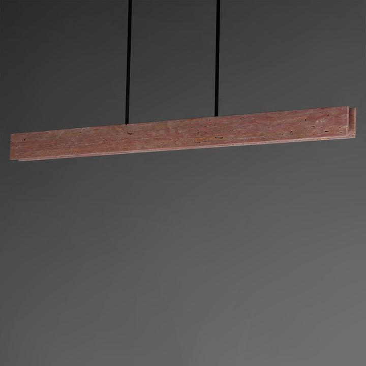 Lintel 59 LED Linear Stone Pendant by Studio M Lighting – lifestyle
