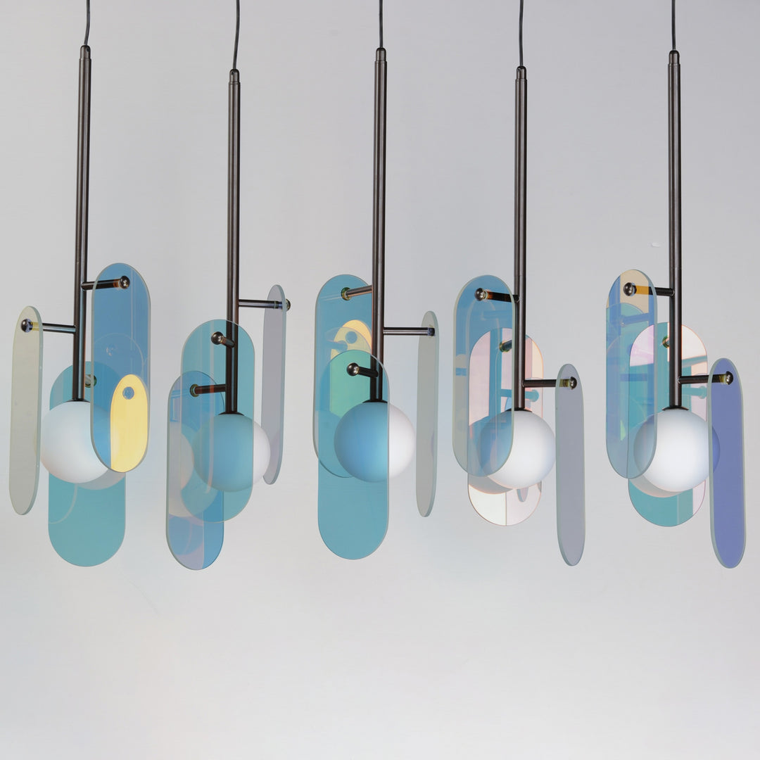 Megalith - Glass Megalith 5-Light Pendant by Studio M Lighting – lifestyle