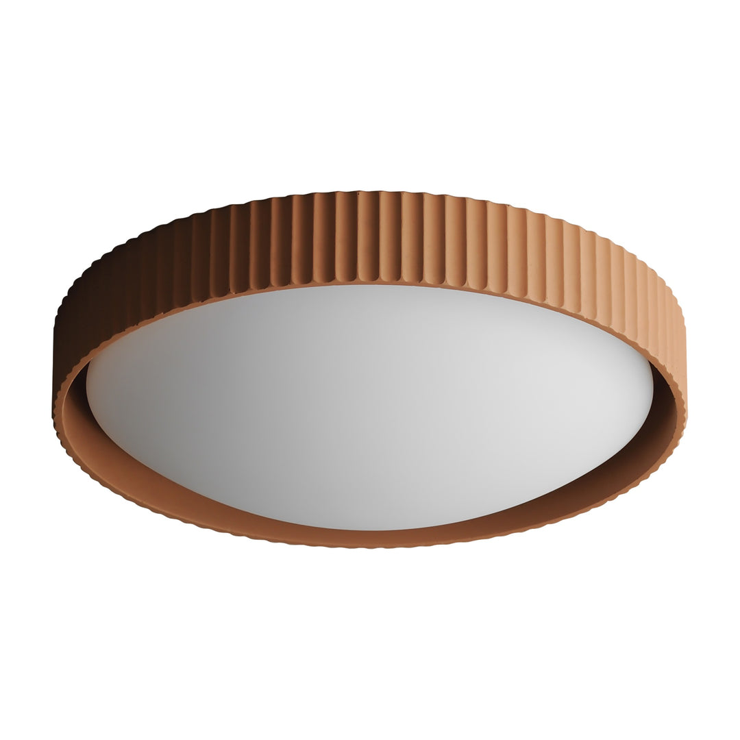 Souffle 18 LED Flush Mount by Studio M Lighting in Terra Cotta