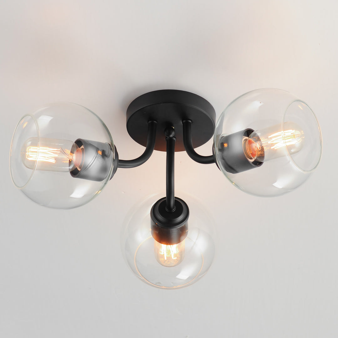 Knox 3-Light Semi-Flush Mount by Studio M Lighting – lifestyle