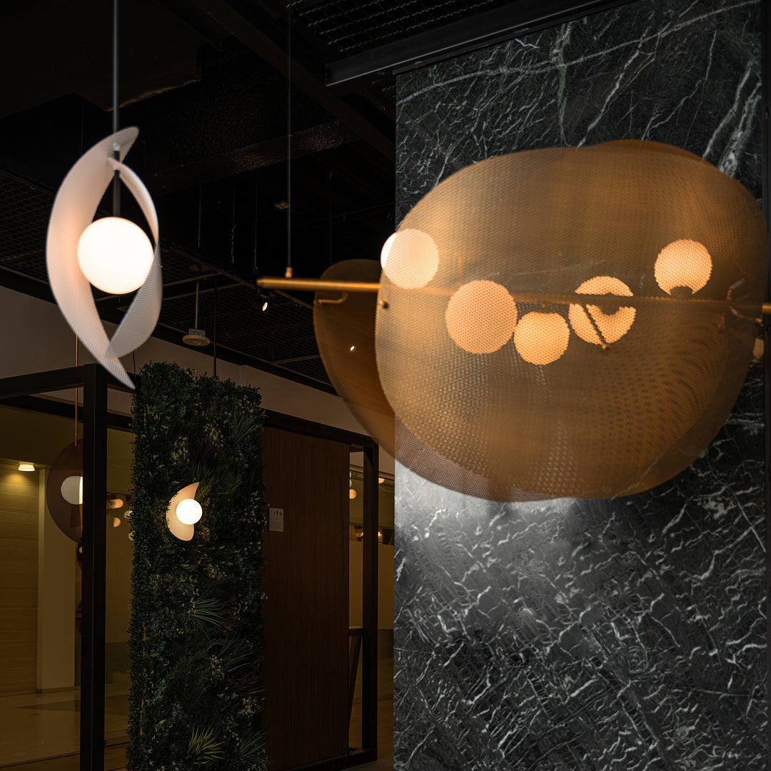 Chips 5-Light Linear Pendant by Studio M Lighting – lifestyle