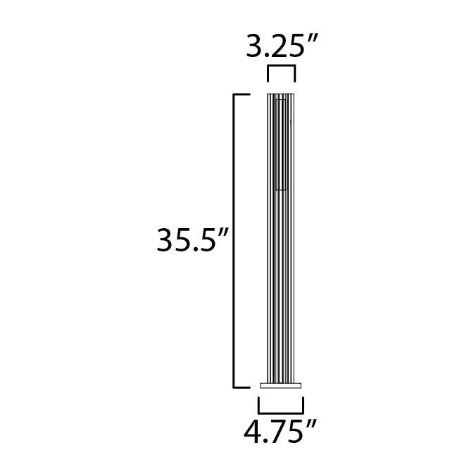 Citadel 12-24V LED Garden Light 30319 by Studio M Lighting – line drawing