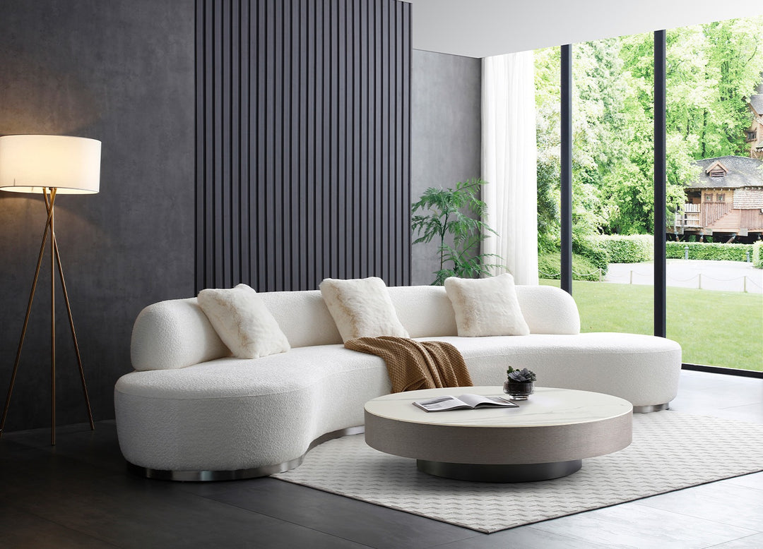 Perla Curved Sofa by Whiteline Modern Living – lifestyle
