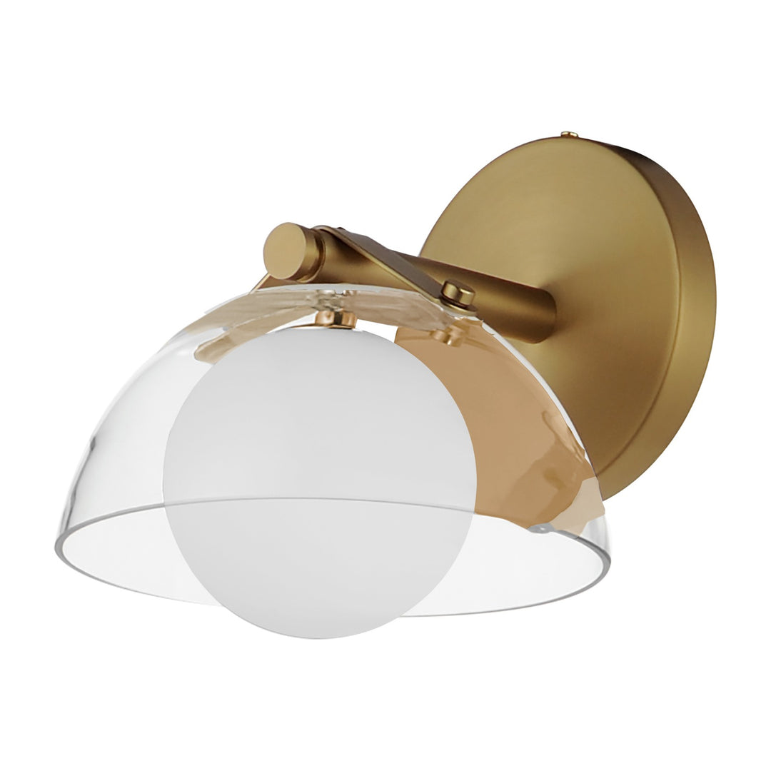 Domain 1-Light Wall Sconce by Studio M Lighting in Natural Aged Brass