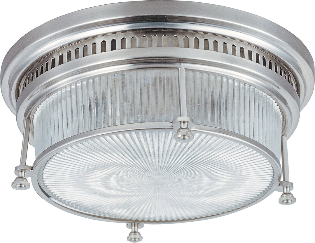 Wharf 2-Light Flush Mount by Studio M Lighting in Satin Nickel