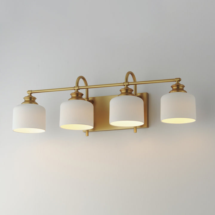 Bisque 4-Light Bath Vanity by Studio M Lighting – lifestyle