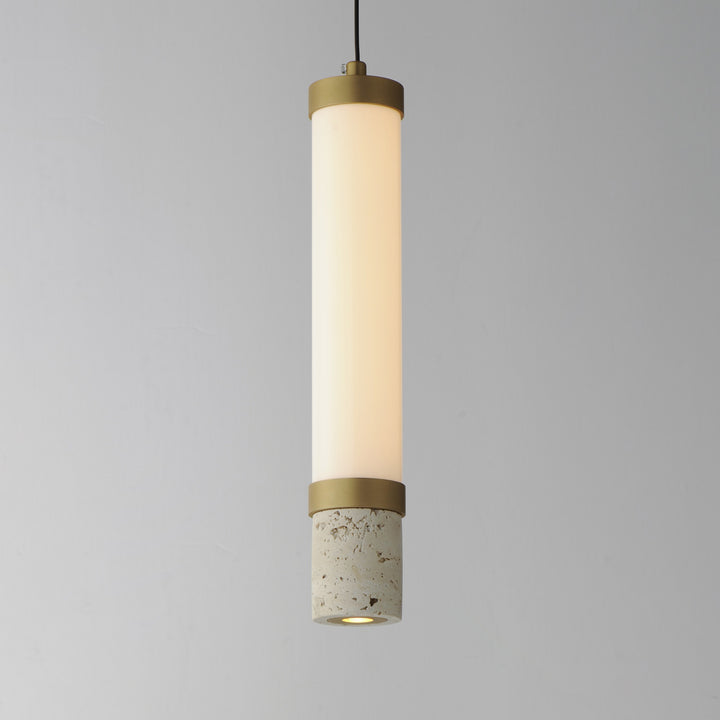 Travertine 1-Light LED Pendant by Studio M Lighting – lifestyle