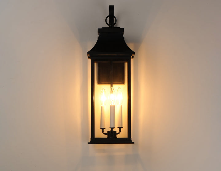 Vicksburg 3-Light Large Outdoor Wall Sconce by Studio M Lighting – lifestyle
