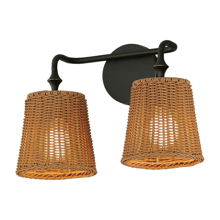Baja 2-Light Sconce by Studio M Lighting in Dark Bronze