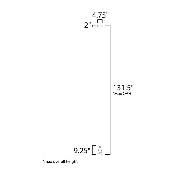 Mermaid LED Pendant 251441 by Studio M Lighting – line drawing