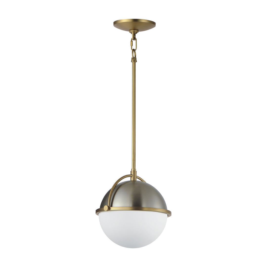 Duke 10 Single Pendant by Studio M Lighting in Satin Nickel / Satin Brass