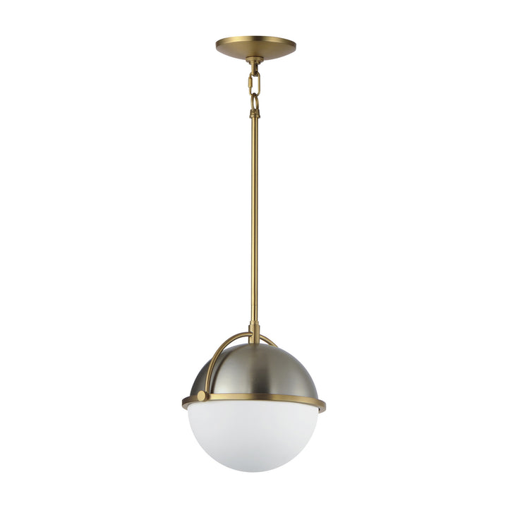 Duke 10 Single Pendant by Studio M Lighting in Satin Nickel / Satin Brass