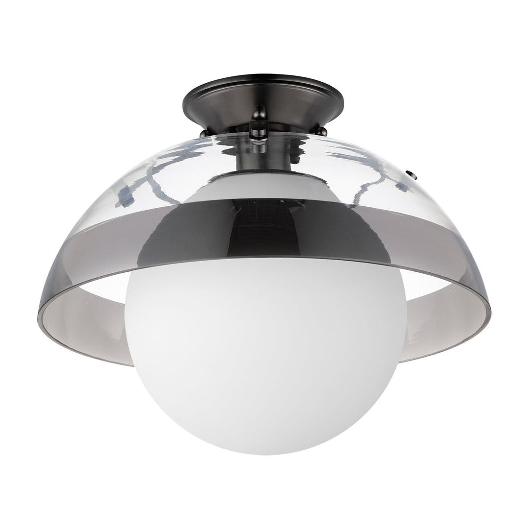 Domain 14" Semi Flush by Studio M Lighting in Gunmetal