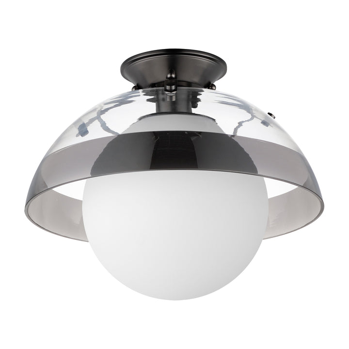 Domain 14" Semi Flush by Studio M Lighting in Gunmetal