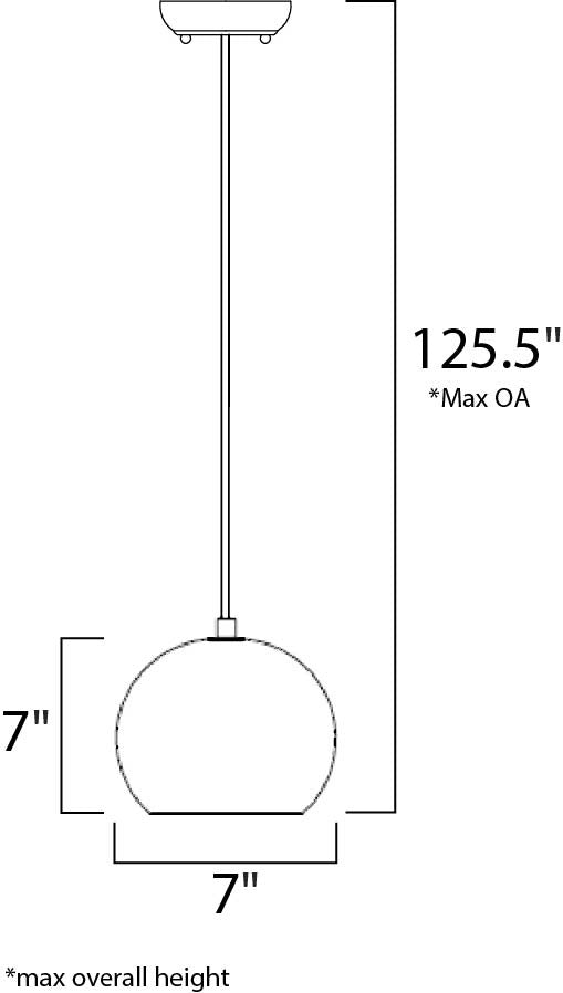 Bond Pendant 162390 by Studio M Lighting – line drawing