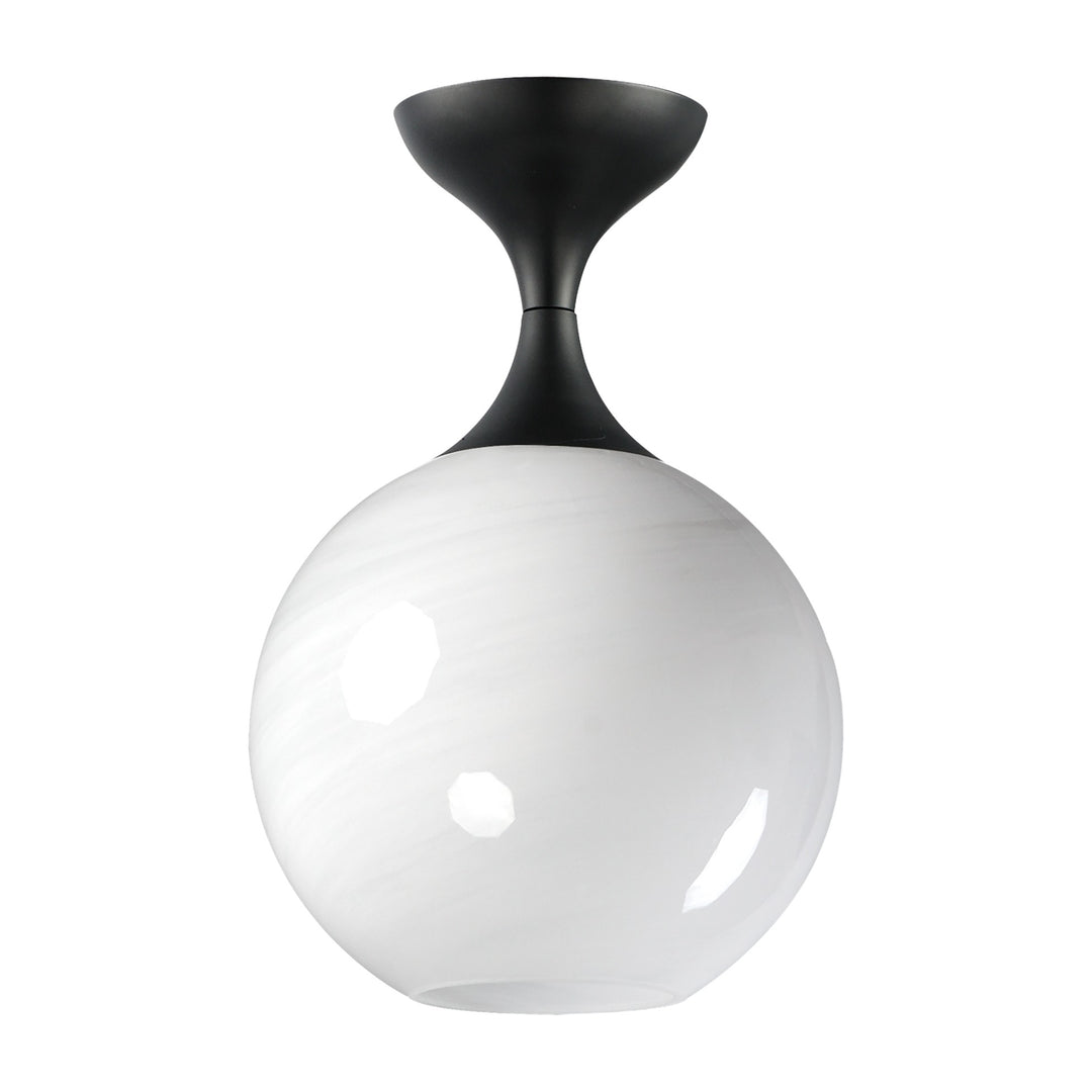 Neve Flush Mount by Studio M Lighting in Black
