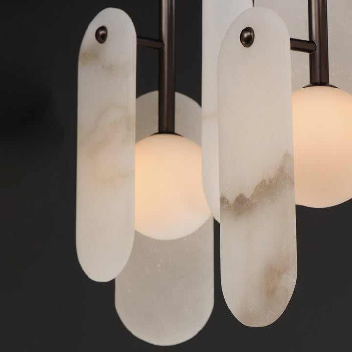 Megalith - Glass Megalith 5-Light Pendant by Studio M Lighting – lifestyle