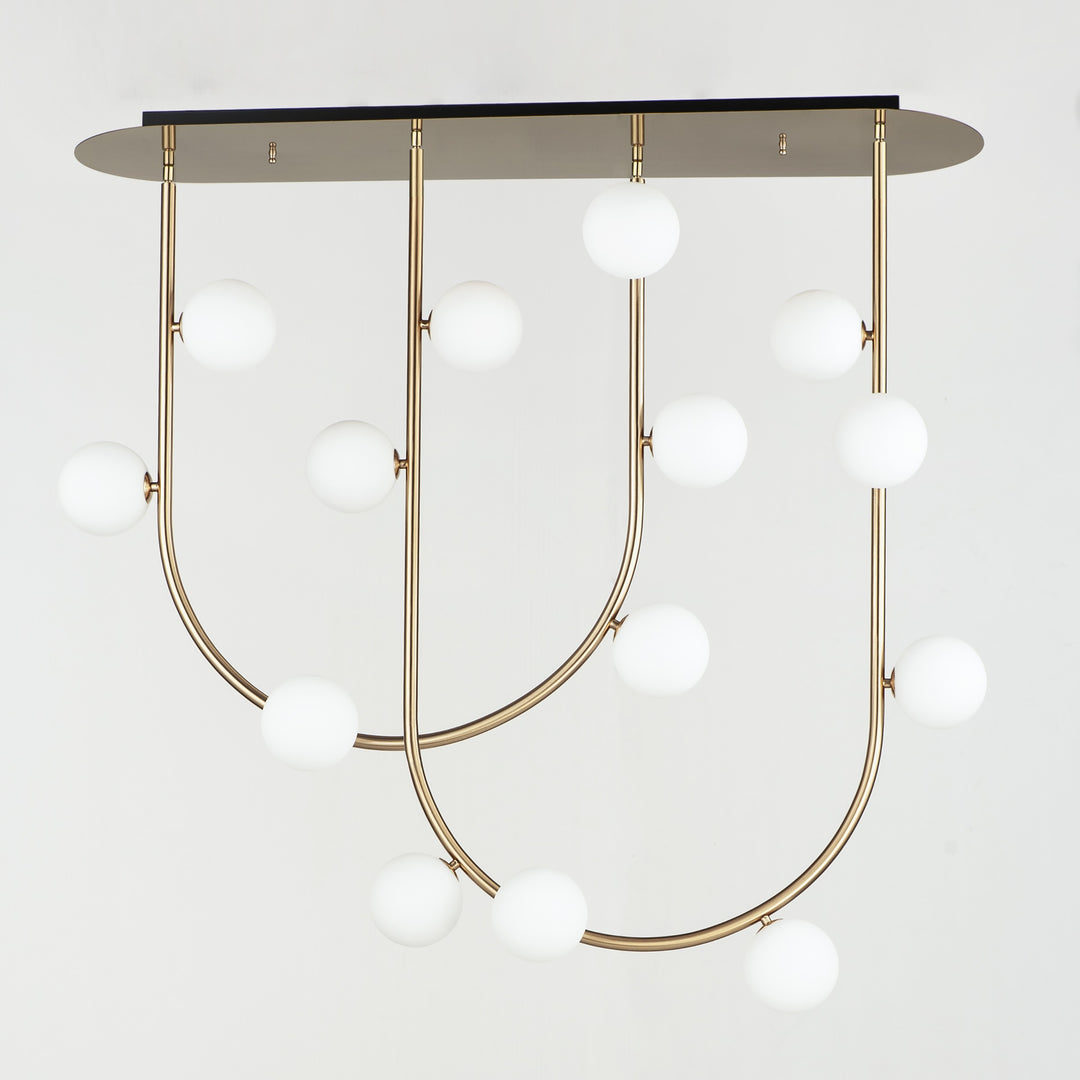 Contour 14-Light Fixed Stem Ceiling Light by Studio M Lighting – lifestyle