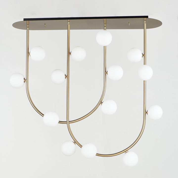 Contour 14-Light Fixed Stem Ceiling Light by Studio M Lighting – lifestyle