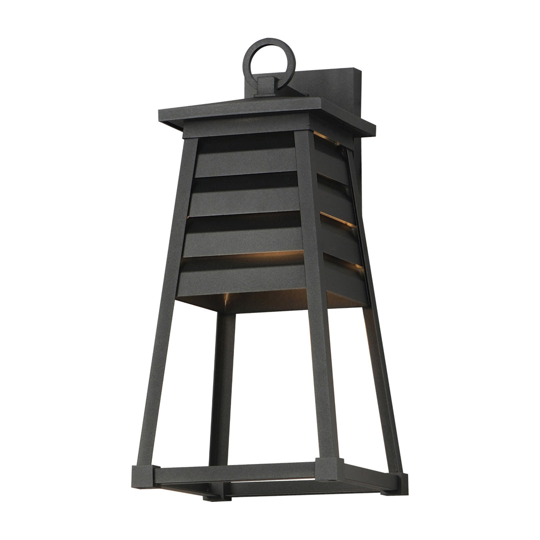Shutters 1-Light Medium Outdoor Wall Sconce by Studio M Lighting in Black