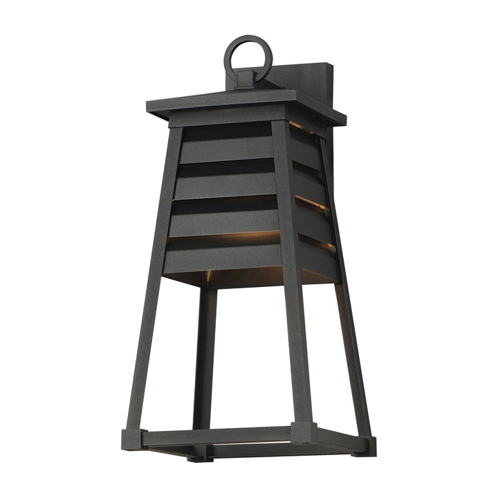 Shutters 1-Light Medium Outdoor Wall Sconce by Studio M Lighting in Black