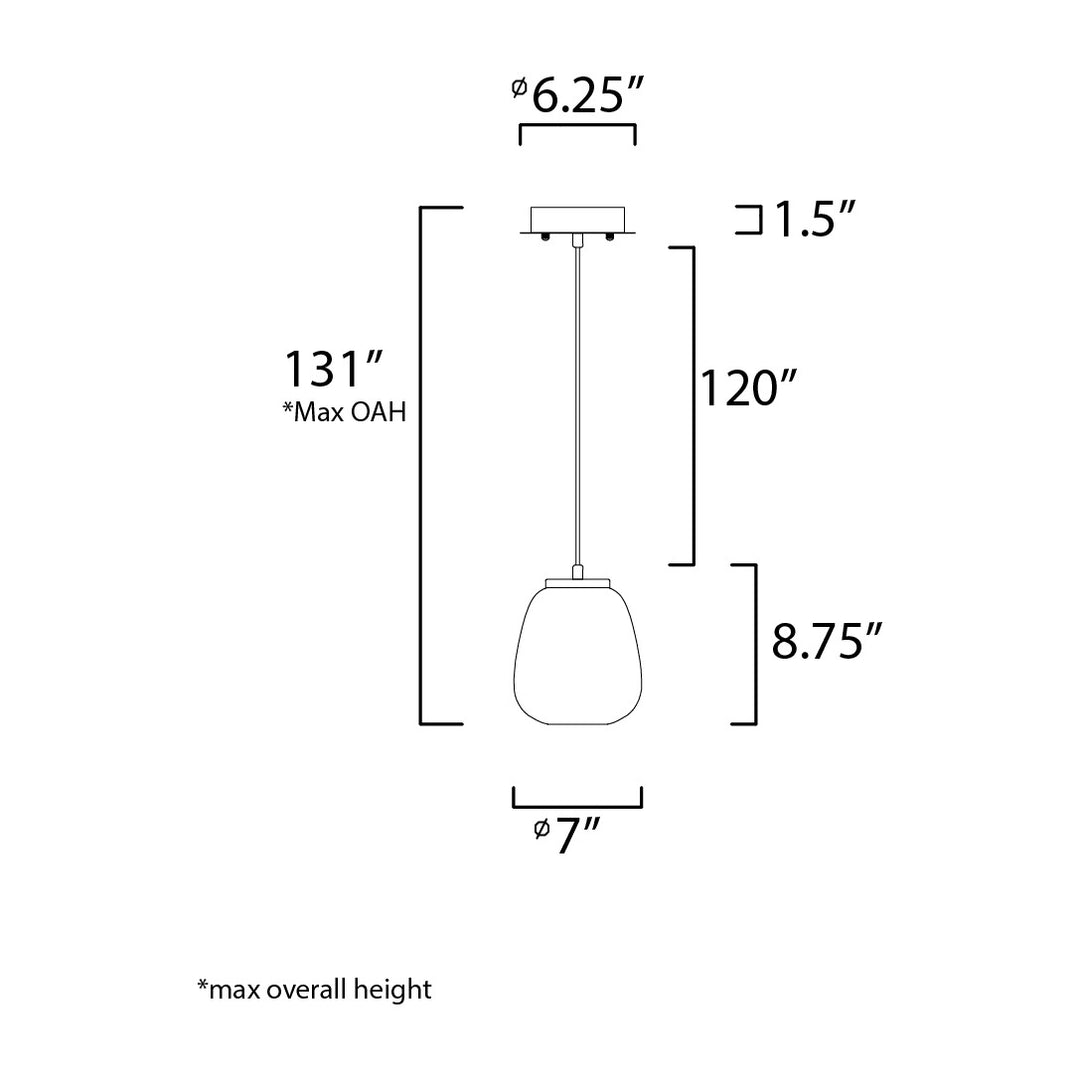 Soji LED 2-Light Pendant 255063 by Studio M Lighting – line drawing