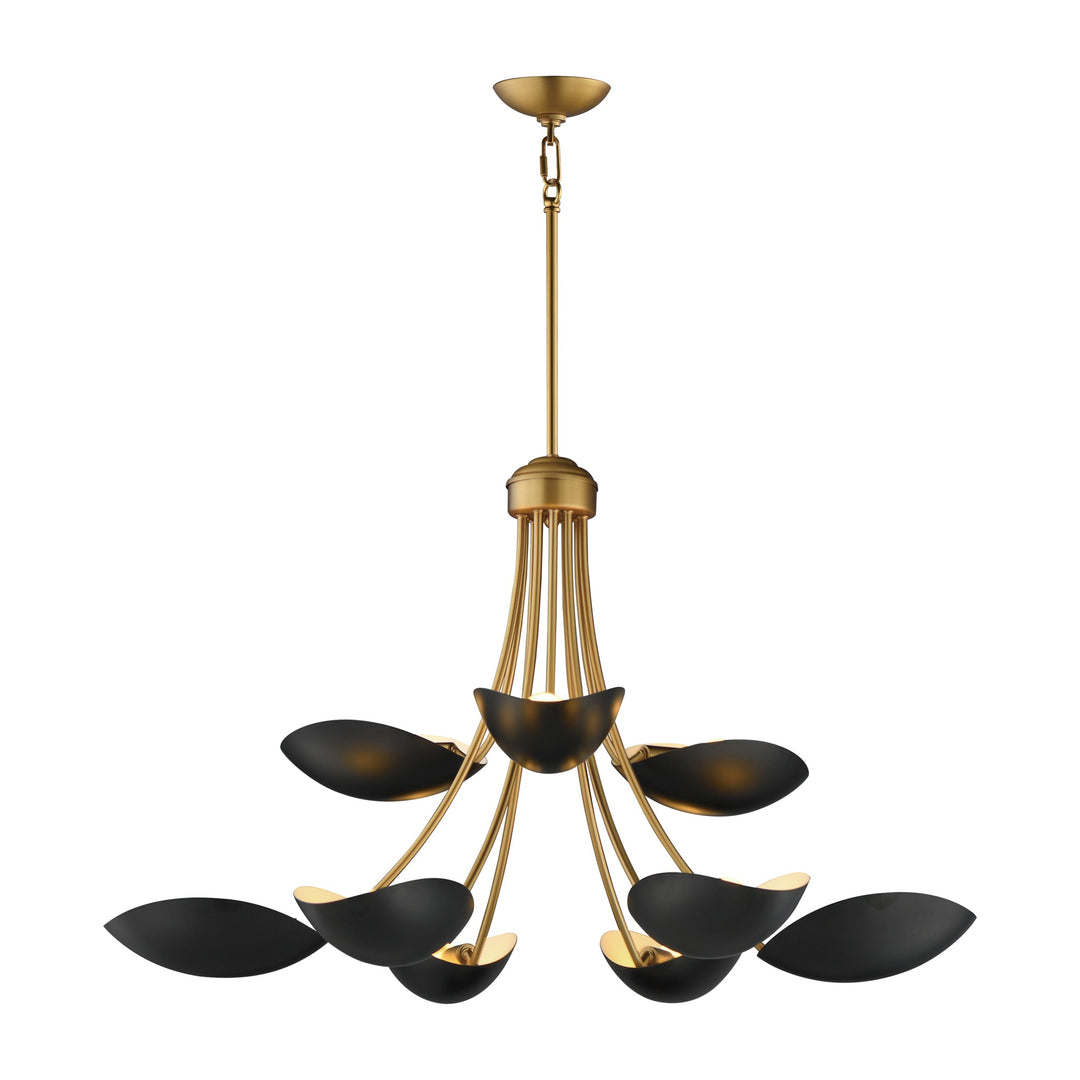 Maris Multi-Light Pendant by Studio M Lighting in Black / Natural Aged Brass