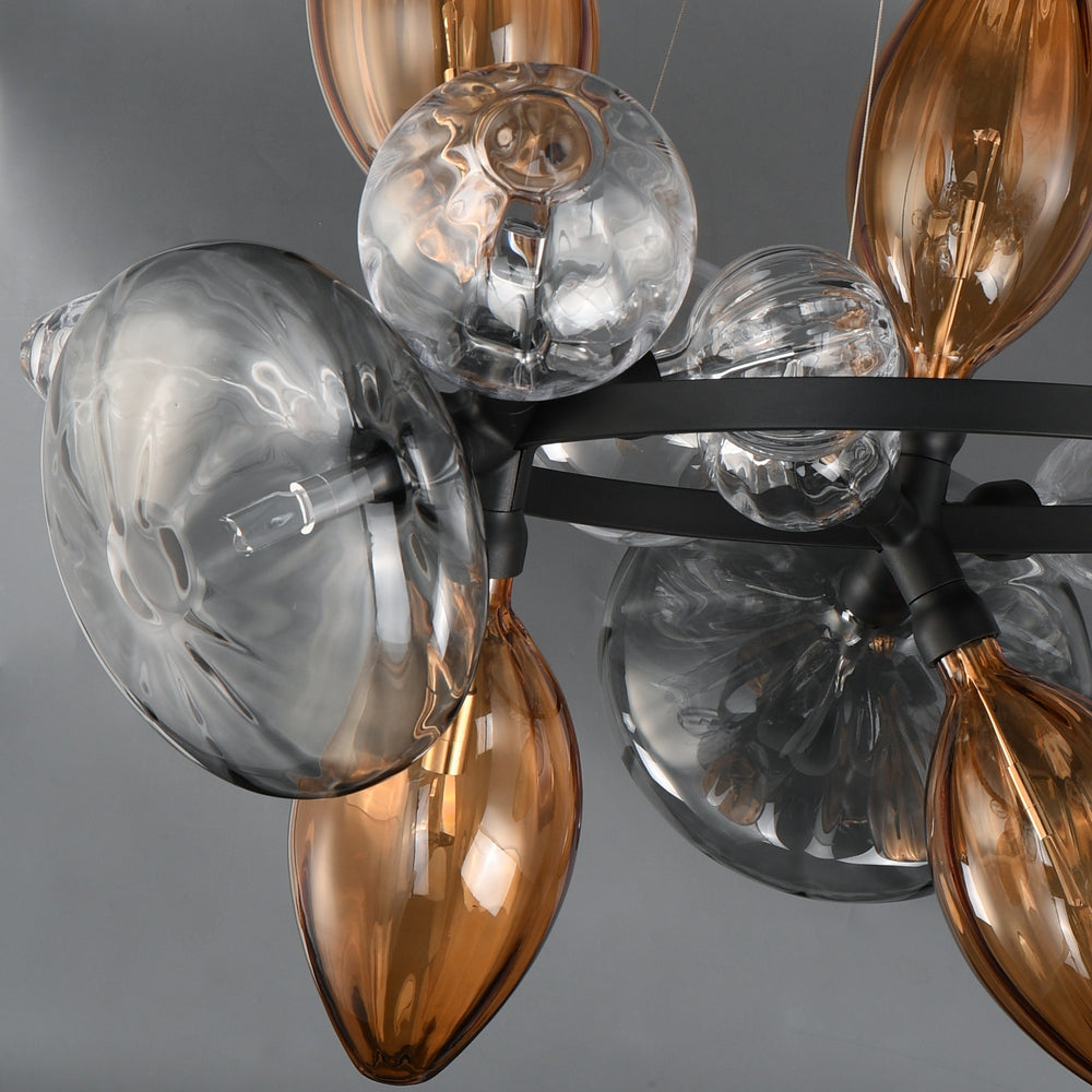 Ray Dance Cluster Ray Dance 18-Light 3 Cluster LED Pendant by Studio M Lighting – lifestyle