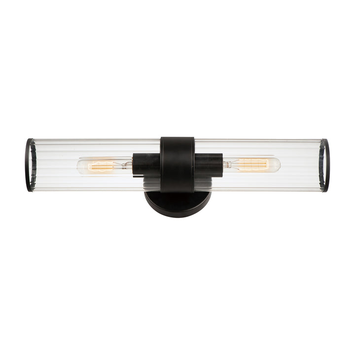 Crosby 2-Light Wall Sconce by Studio M Lighting in Black