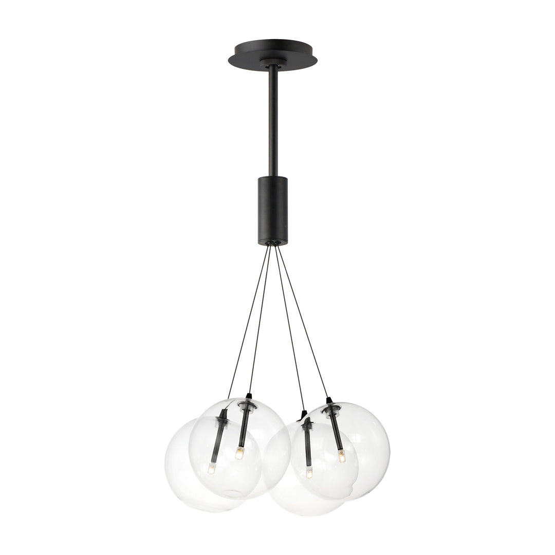 Burst 4-Light LED Pendant by Studio M Lighting in Black